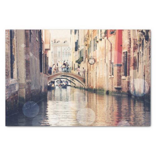 Destinations  Venice Gondolas Photograph Tissue Paper