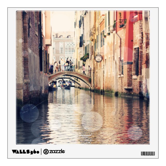 Destinations | Venice Gondolas Photograph Wall Decal (Front)