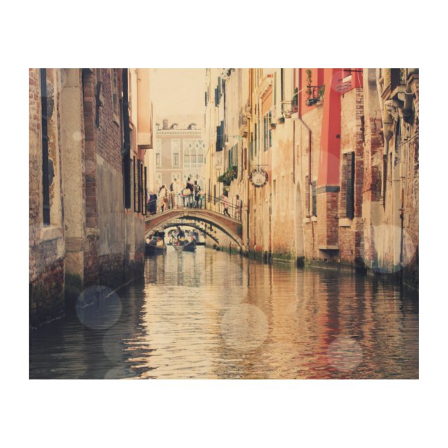 Destinations | Venice Gondolas Photograph Wood Wall Art (Front)