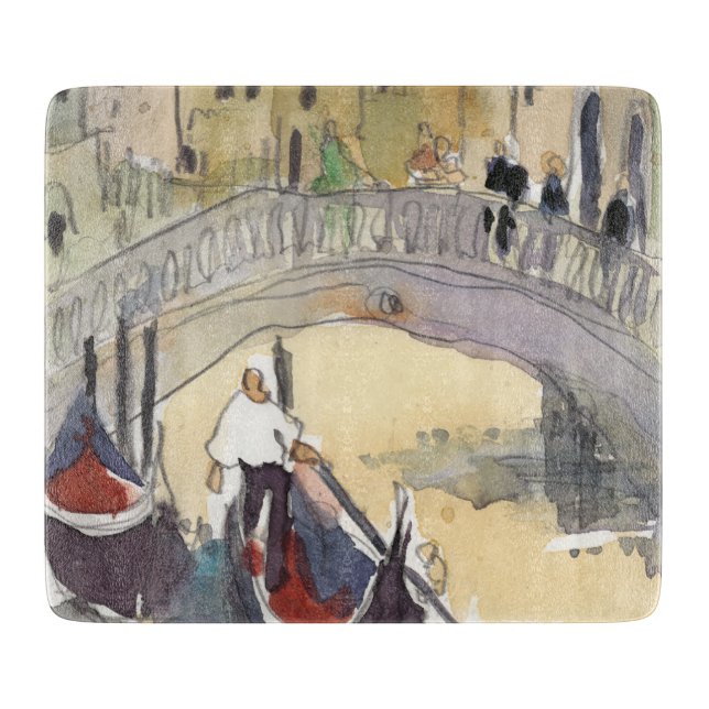 Destinations | Venice Plein Air Gondola Ride Cutting Board (Front)