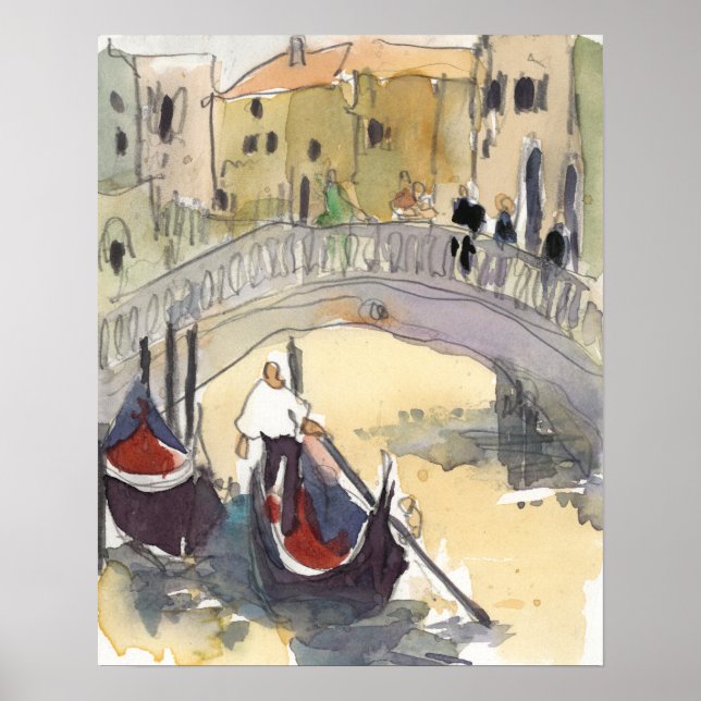 Destinations | Venice Plein Air Gondola Ride Poster (Front)