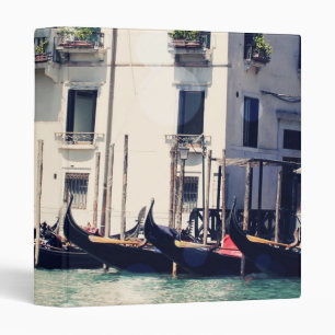 Destinations Venice Waterfront Photograph 3 Ring Binder