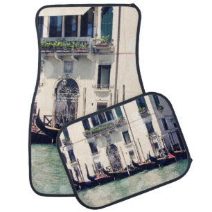 Destinations Venice Waterfront Photograph Car Floor Mat