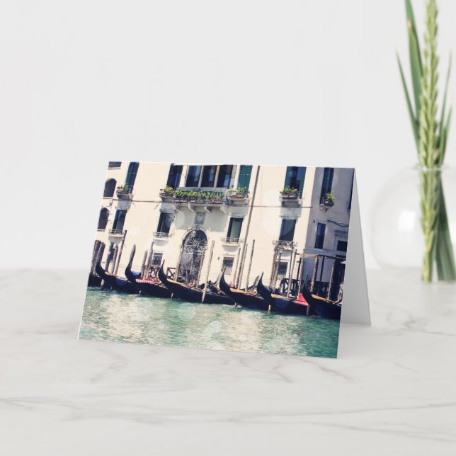 Destinations | Venice Waterfront Photograph Card (Front)