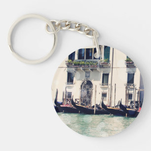 Destinations Venice Waterfront Photograph Keychain