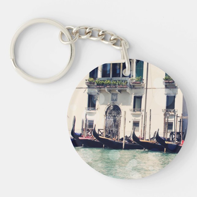 Destinations | Venice Waterfront Photograph Keychain (Front)