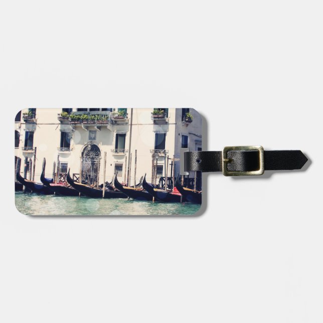 Destinations | Venice Waterfront Photograph Luggage Tag (Front Horizontal)