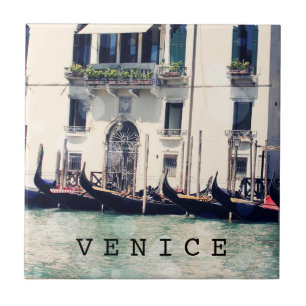 Destinations   Venice Waterfront Photograph Tile