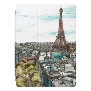 Destinations   Vintage Eiffel Tower in Paris View iPad Pro Cover