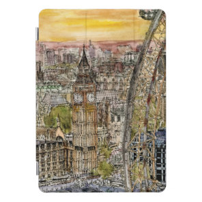 Destinations | Watercolor Big Ben & London Eye iPad Pro Cover