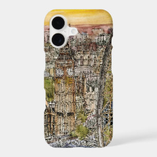 Destinations Watercolor Big Ben & London Eye iPhone 17 Case