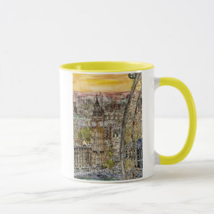 Destinations Watercolor Big Ben & London Eye Mug