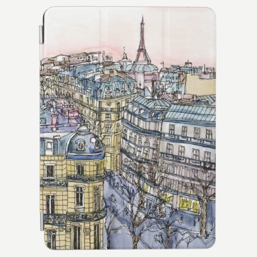 Destinations | Watercolor Eiffel Tower & Paris iPad Air Cover