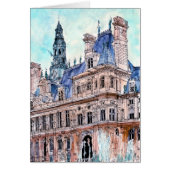 Destinations | Watercolor Rustic Hotel de Ville (Front)