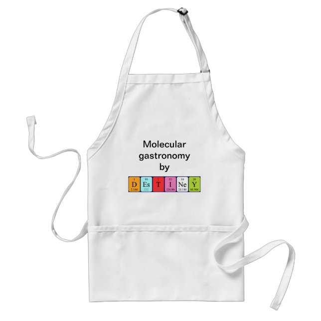 Destiney periodic table name apron (Front)