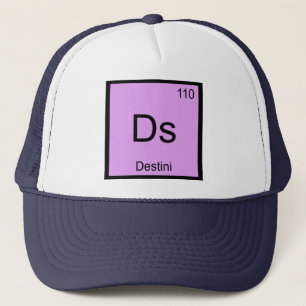 Destini Name Chemistry Element Periodic Table Trucker Hat