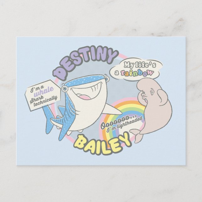 Destiny & Bailey Comic Graphic Postcard (Front)