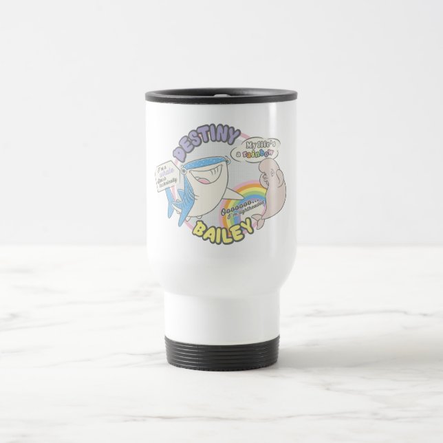 Destiny & Bailey Comic Graphic Travel Mug (Center)