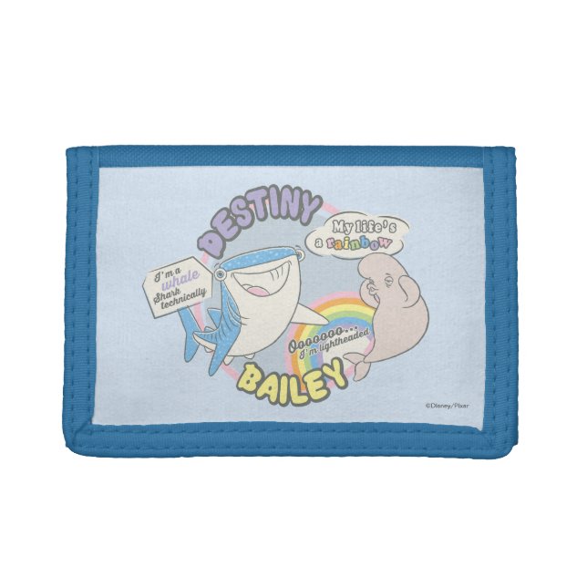 Destiny & Bailey Comic Graphic Trifold Wallet (Front)