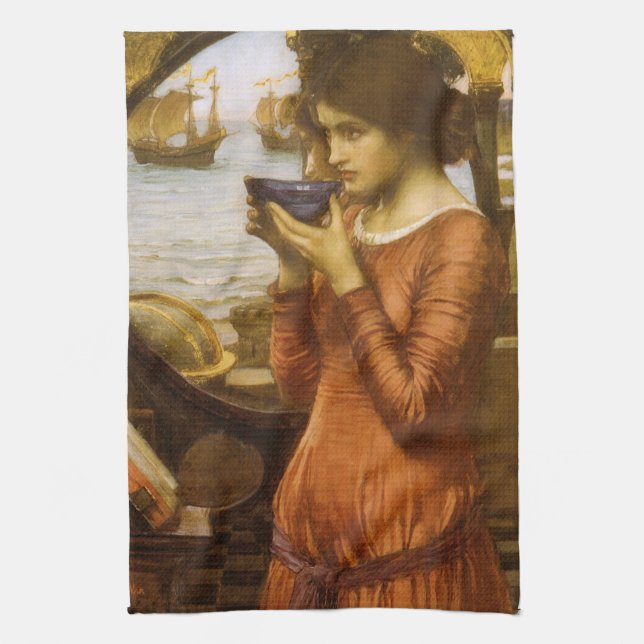 Destiny by John William Waterhouse Kitchen Towel (Vertical)