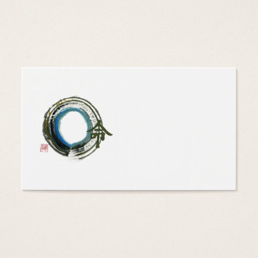 Customizable Destiny in Zen, Enso Business Card Templates