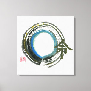 Destiny in Zen, Enso Canvas Print