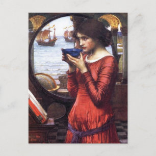 DESTINY JOHN WATERHOUSE PRETTY LADY ART POSTCARD