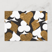 Destiny Las Vegas Casino Party Faux Gold Glitter Invitation, Zazzle