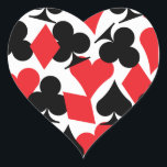 Destiny Las Vegas Wedding Heart Sticker<br><div class="desc">A sticker to coordinate with the Destiny suite,  use it on favors,  envelopes,  and more! � 2birdstone 2013</div>