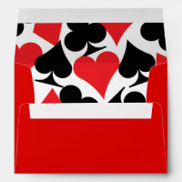 Destiny Las Vegas Wedding Invitation Red Black