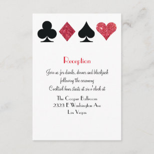 Destiny Las Vegas Wedding Reception Extra Info Enclosure Card