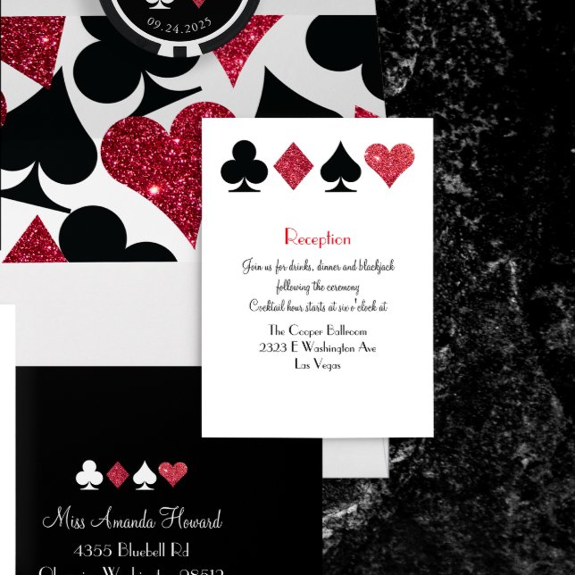 Destiny Las Vegas Wedding Reception Extra Info Enclosure Card (Creator Uploaded)
