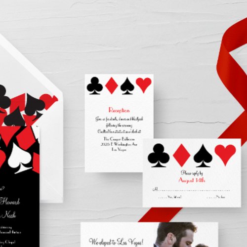 Destiny Las Vegas Wedding Reception Extra Info Personalized Invite