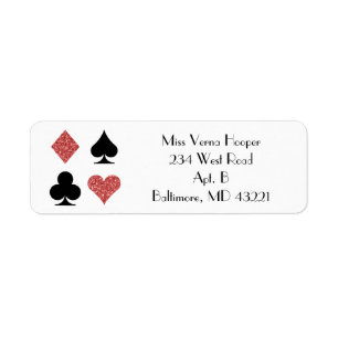 Destiny Las Vegas Wedding Rose Gold Glitter Label