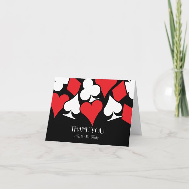 Destiny Las Vegas Wedding Thank You Note Card (Front)