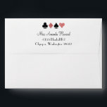 Destiny Vegas Wedding Rose Gold Glitter Envelope<br><div class="desc">Glitzy faux gold glitter and black card suits are a classy addition to the Destiny wedding suite and will tie the whole suite together and get guests excited to read the mail. Perfect for a Las Vegas wedding in a little chapel off the strip, all you need is love and...</div>