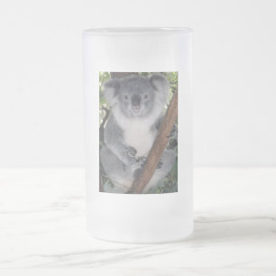 Destiny Zazzle Cute Koala Aussi Outback Frosted Glass Beer Mug