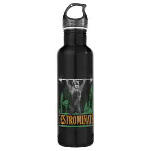 Destrominate - Bear - Funny Workout Inspirational Water Bottle
