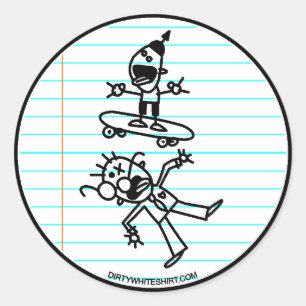 Destroy Classic Round Sticker