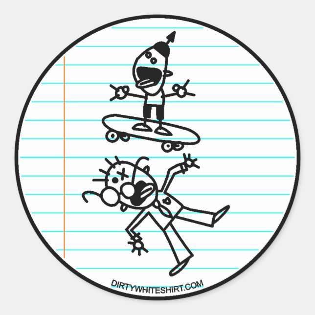 Destroy Classic Round Sticker (Front)