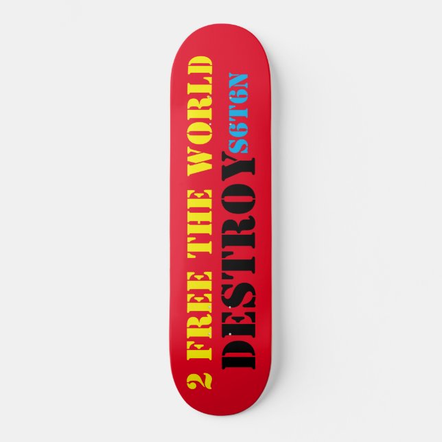 DESTROY SATAN Skateboard (Front)