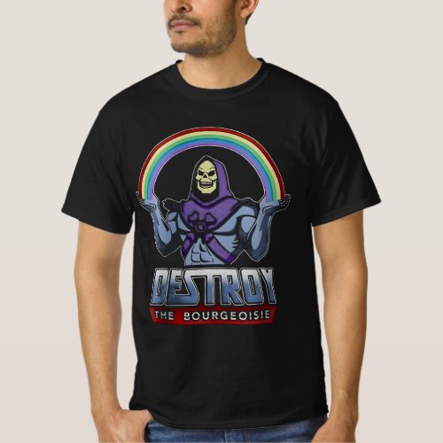  Destroy the Bourgeoisie Skeletor  T_Shirt