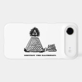 Destroy the Illuminati iPhone 4 Case (Back (Horizontal))