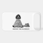 Destroy the Illuminati iPhone 4 Case (Back (Horizontal))