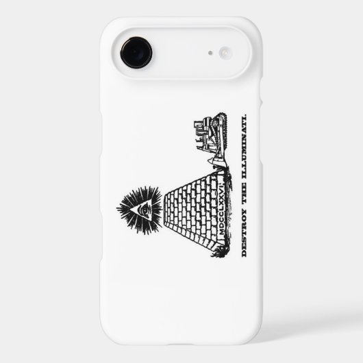 Destroy the Illuminati iPhone 4 Case (Back)