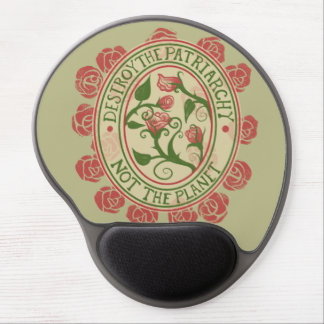 Destroy the patriarchy not the planet Feminist Gel Mouse Pad