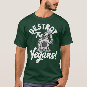 Destroy The Vegans, Funny Vegetarian, Fresh Avocad T-Shirt