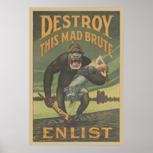 Destroy This Mad Brute Enlist Poster