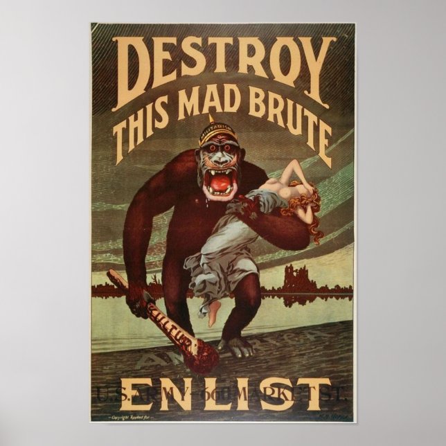 Destroy This Mad Bruth Enlist Poster (Front)