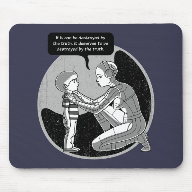 Destroyed By Truth Mouse Pad (Front)